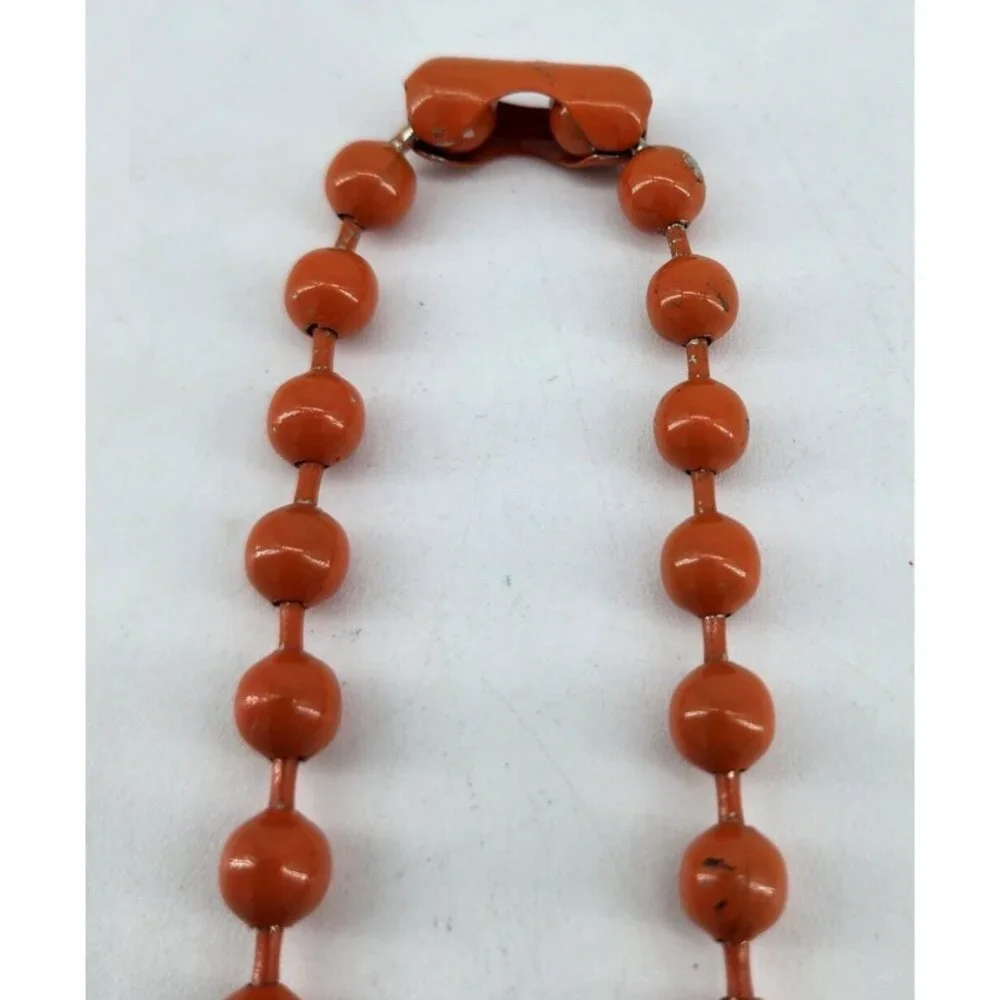 WWE 2014 Authentic Usos Pendant Necklace Orange Metal Beads Chain‎ 